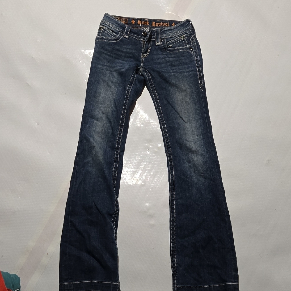Rock Revival Women's Dark Indigo Flare Jeans